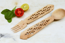 Purnak ✼ Udayagiri Wooden Cutlery - Set of Tow ✼ { 13 }